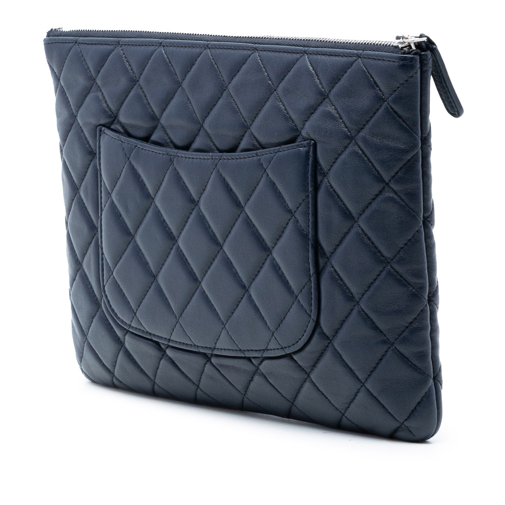 Pre-Loved Chanel Medium Quilted Lambskin O Case Clutch - Picture 2 of 8